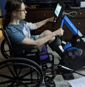 A person using the MyoCycle