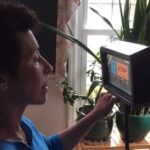 Lisa using her MyoCycle functional electrical stimulation (FES) cycle